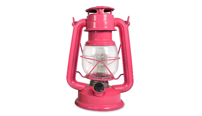 2 Pack: Northpoint Vintage Style Hurricane Lantern w/ 12 LED's, 150 Lumen & Dimmer Switch