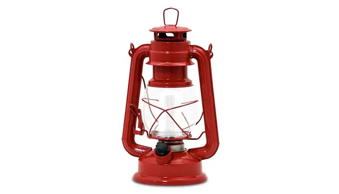 2 Pack: Northpoint Vintage Style Hurricane Lantern w/ 12 LED's, 150 Lumen & Dimmer Switch