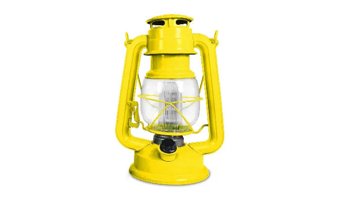 2 Pack: Northpoint Vintage Style Hurricane Lantern w/ 12 LED's, 150 Lumen & Dimmer Switch