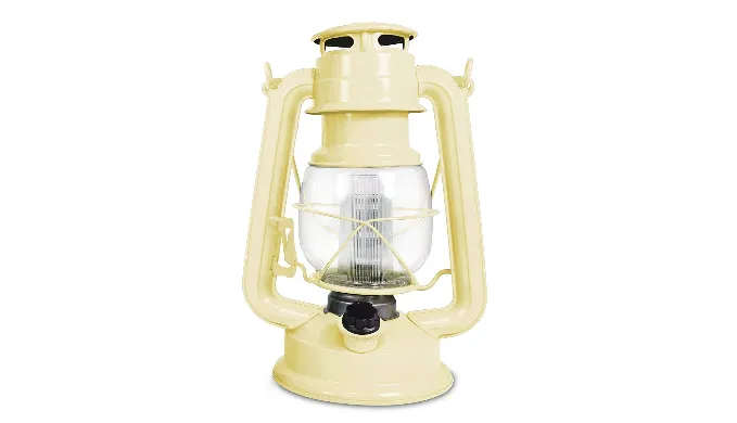 2 Pack: Northpoint Vintage Style Hurricane Lantern w/ 12 LED's, 150 Lumen & Dimmer Switch