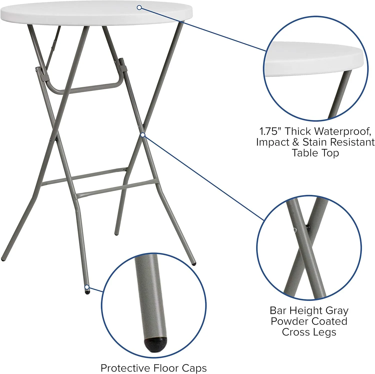 32" Folding Bar Top - (Rental)