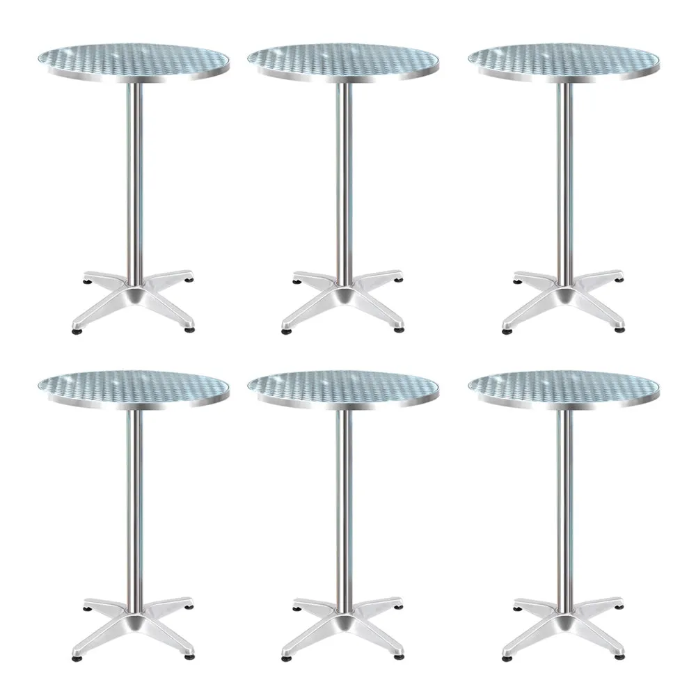 Adjustable Stainless Steel Bar Table Set, Indoor/Outdoor