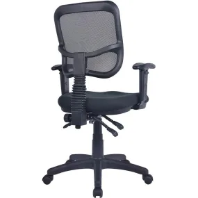 Aero Ergonomic Task Chair Mesh Back Arms Black