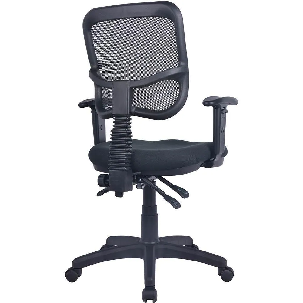 Aero Ergonomic Task Chair Mesh Back Arms Black