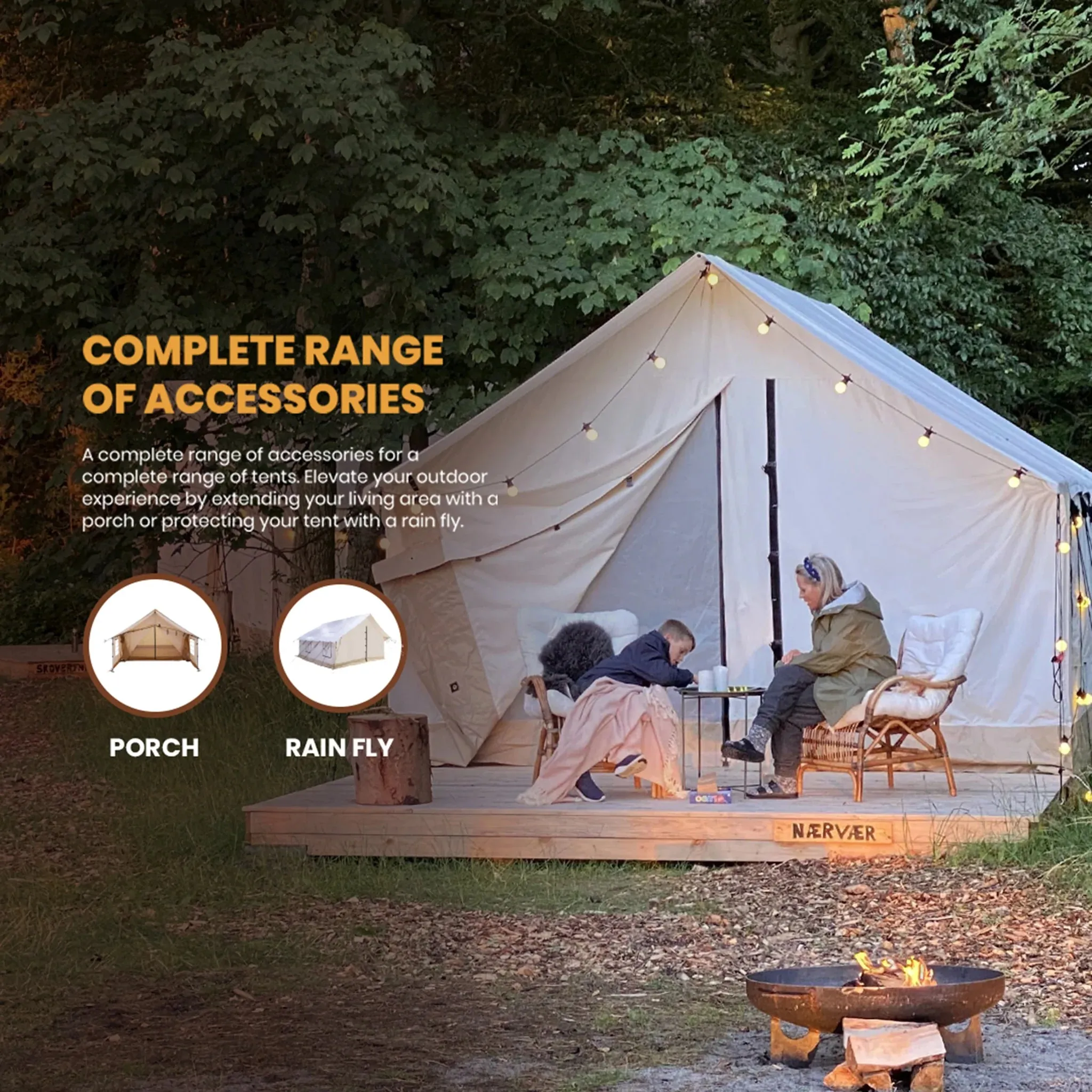 ALPHA 12'x14' CANVAS WALL TENT