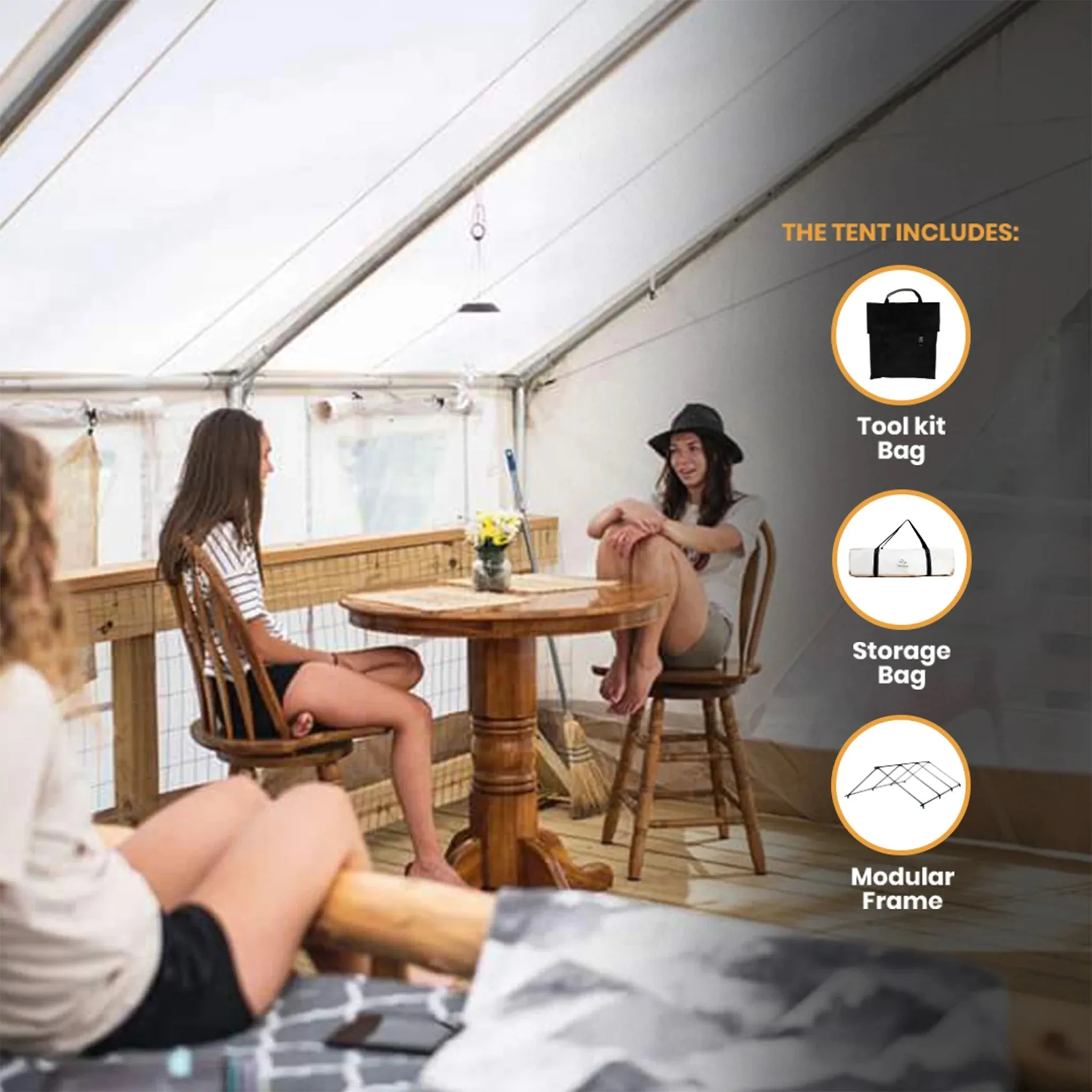 ALPHA 8'x10' CANVAS WALL TENT