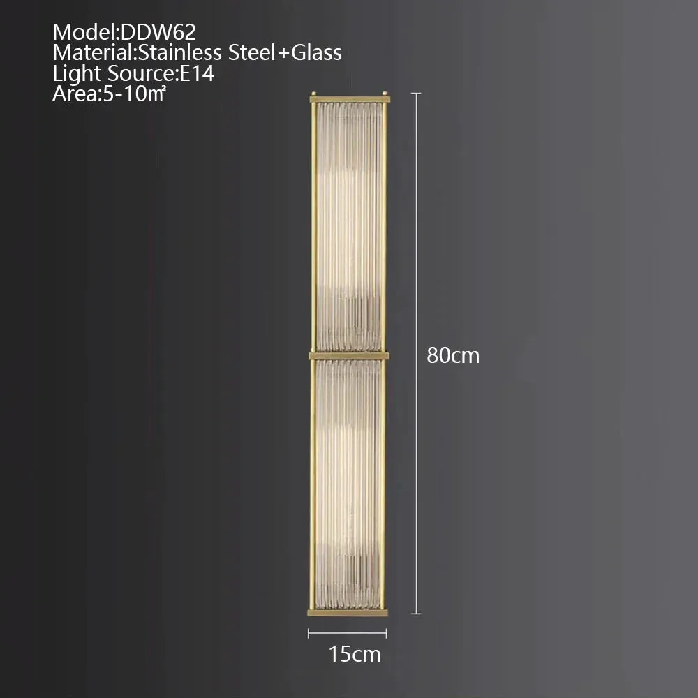 American Loft LED Rectangle Luxury Hanging Lights - Stainless Steel and Glass Fixture for Various Spaces