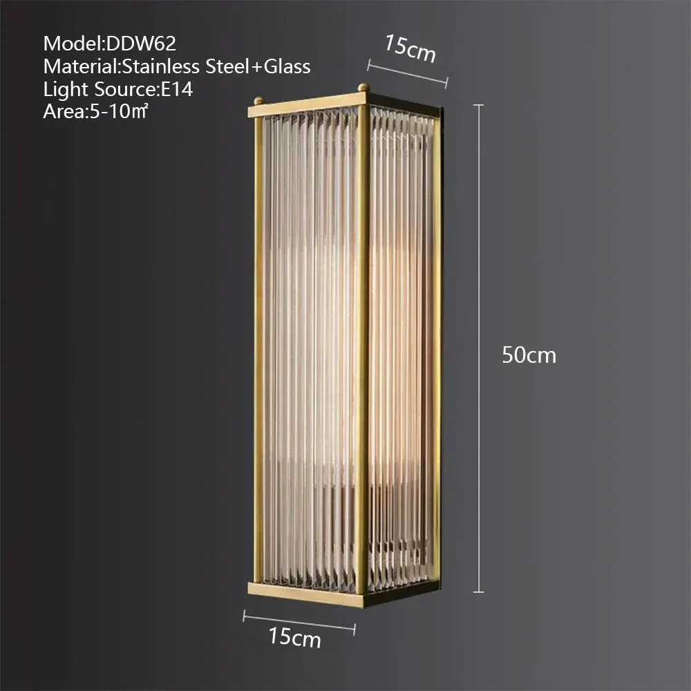 American Loft LED Rectangle Luxury Hanging Lights - Stainless Steel and Glass Fixture for Various Spaces