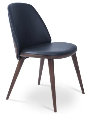 Aston - Dining Chair with Grey PPM Seat and American Walnut Base by BNT sohoConcept