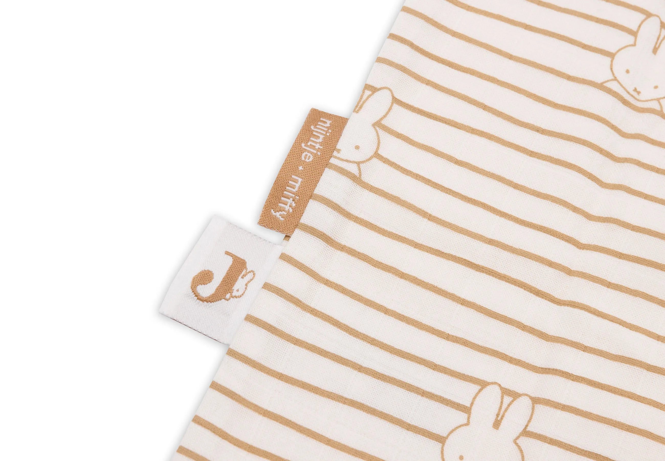 Baby Sleeping Bag Muslin 110cm Miffy Stripe - Biscuit
