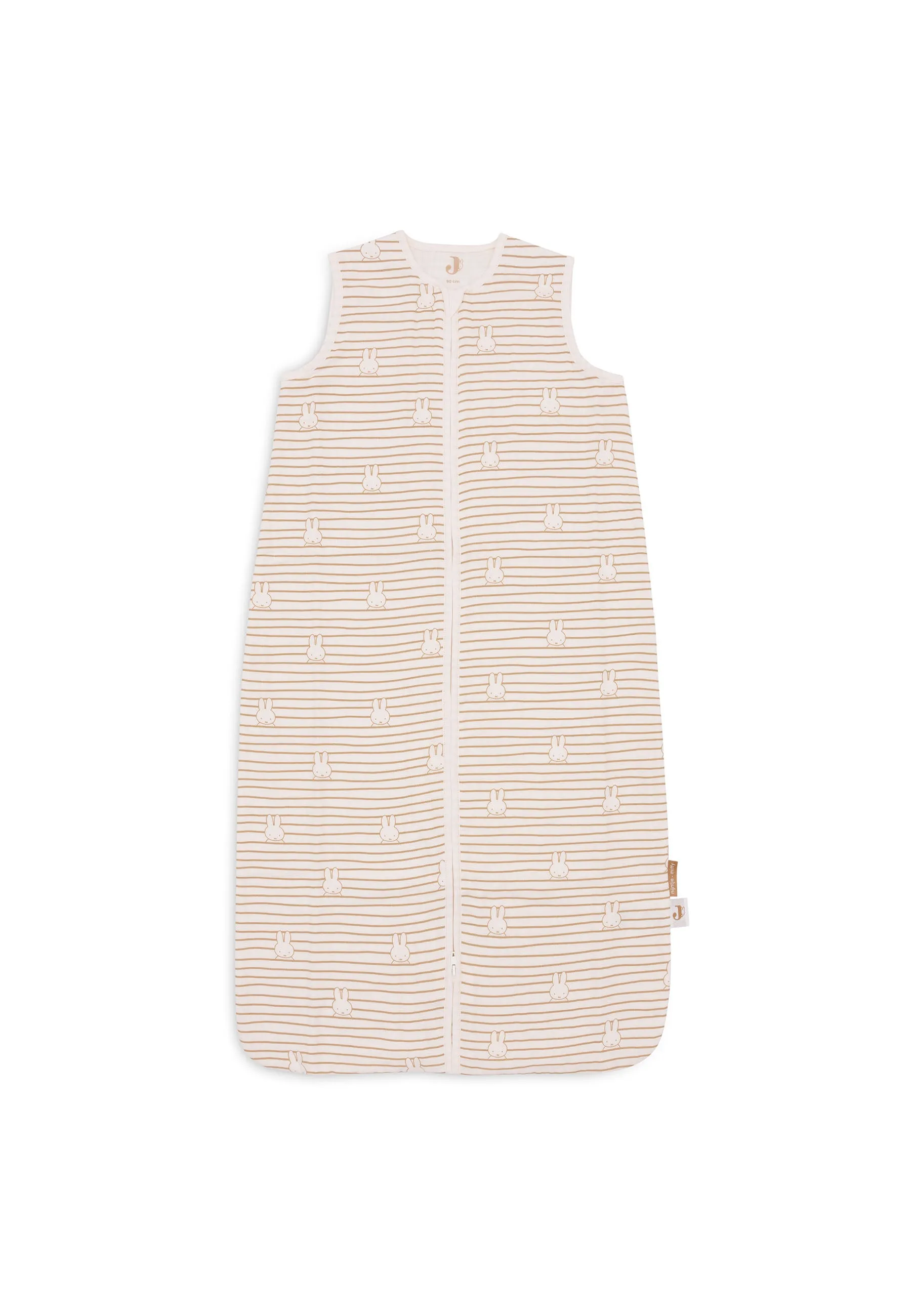 Baby Sleeping Bag Muslin 110cm Miffy Stripe - Biscuit