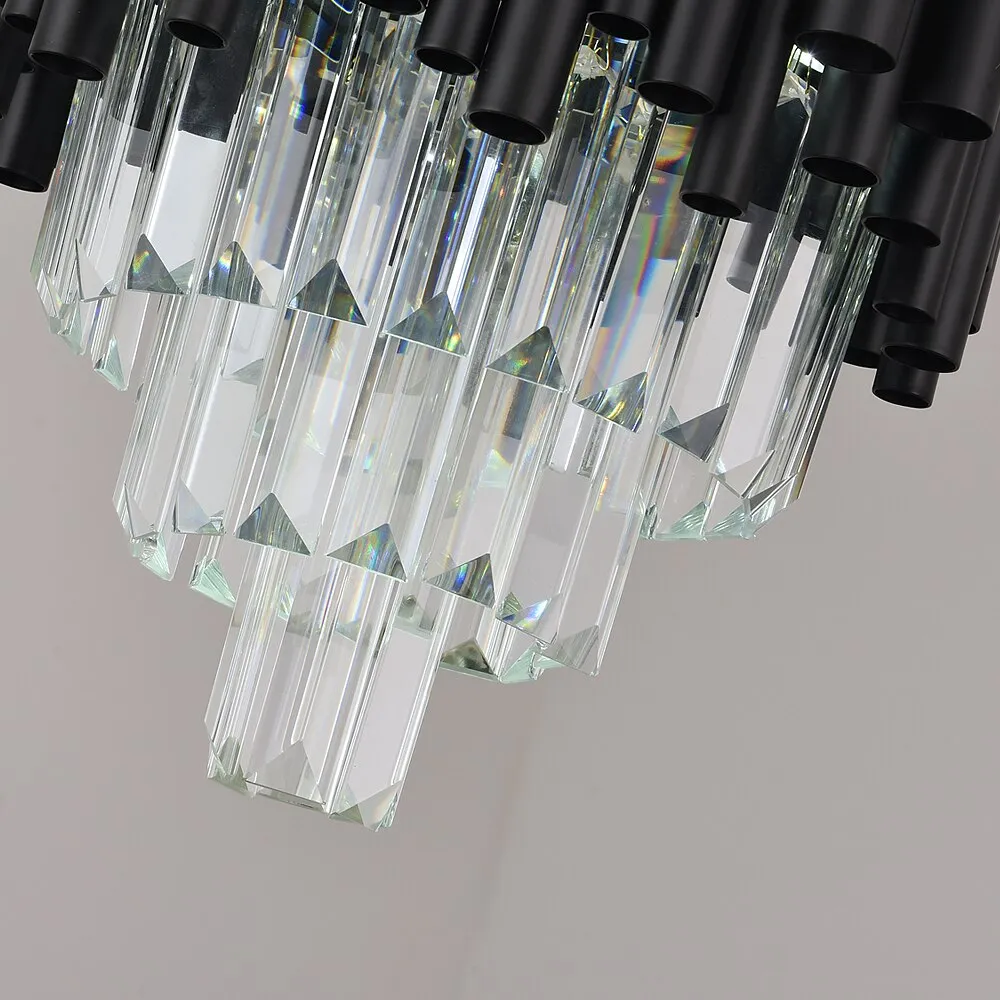 Black Crystal Ceiling Hanging Lights