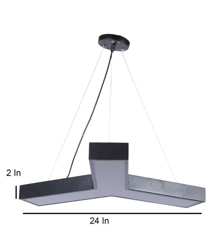 Blisora Black Iron Hanging Light  | Inbuilt LED | Included Bulb | Eliante by Jainsons Lights