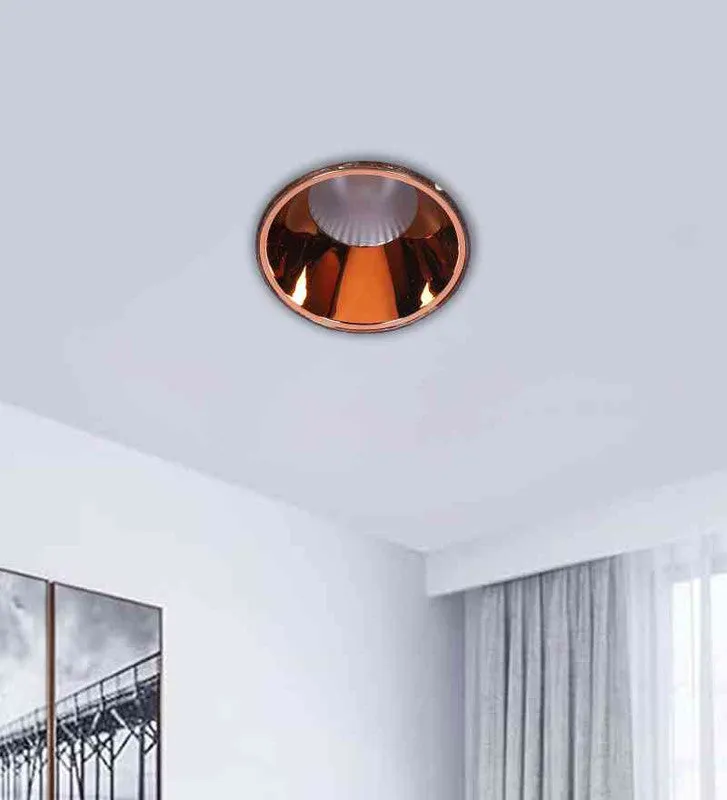 Brilix Copper Iron Hanging Light  | Inbuilt LED | Included Bulb | Eliante by Jainsons Lights