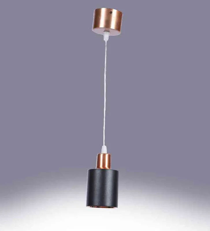 Brilix Copper Iron Hanging Light  | Inbuilt LED | Included Bulb | Eliante by Jainsons Lights