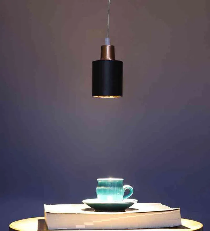 Brilix Copper Iron Hanging Light  | Inbuilt LED | Included Bulb | Eliante by Jainsons Lights