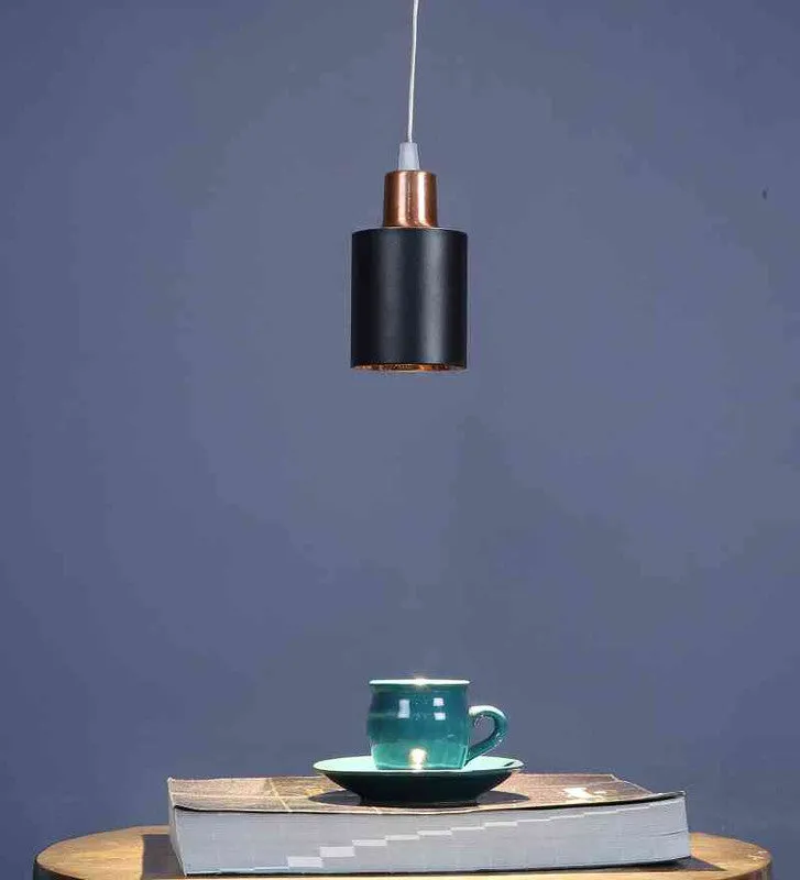 Brilix Copper Iron Hanging Light  | Inbuilt LED | Included Bulb | Eliante by Jainsons Lights