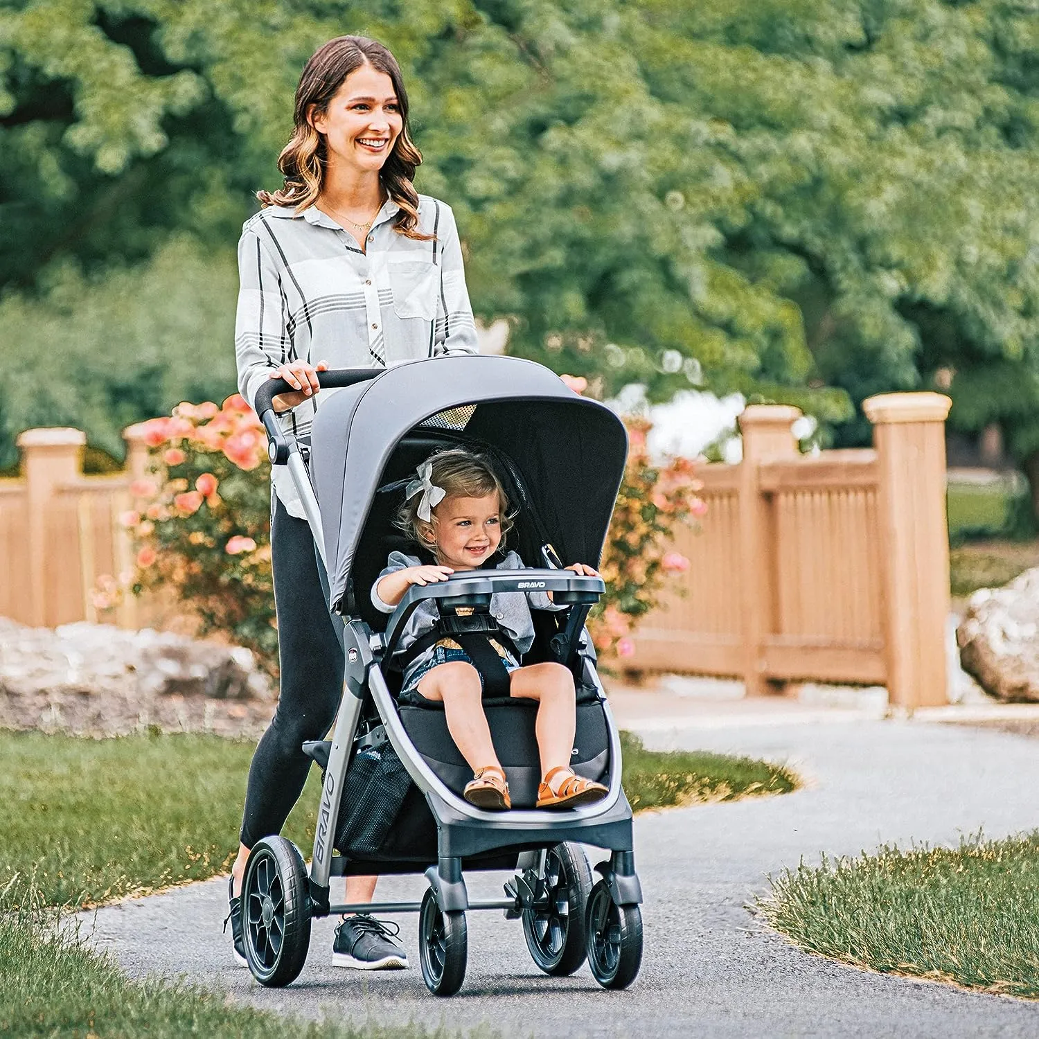 Chicco Bravo Quick-Fold Stroller - Black