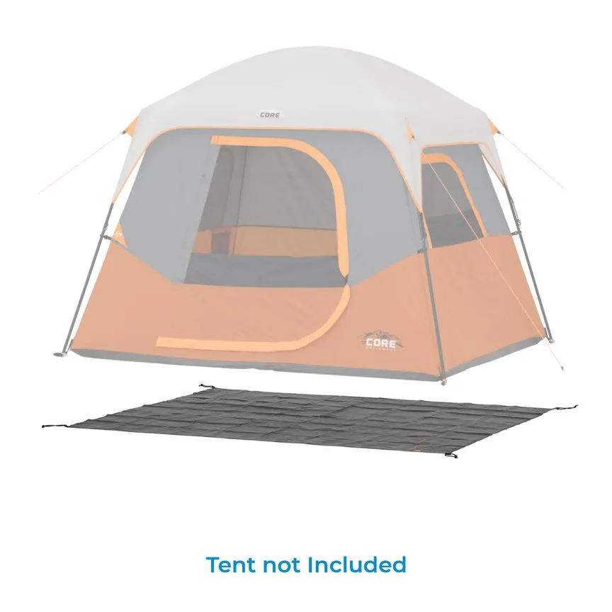 Core 4P Straight Wall Cabin Tent Footprint