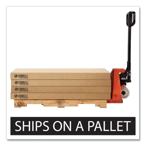 Correll Adjustable Folding Tables Rectangular 60"x30"x22" To 32" Red Top Black Legs 4/pallet