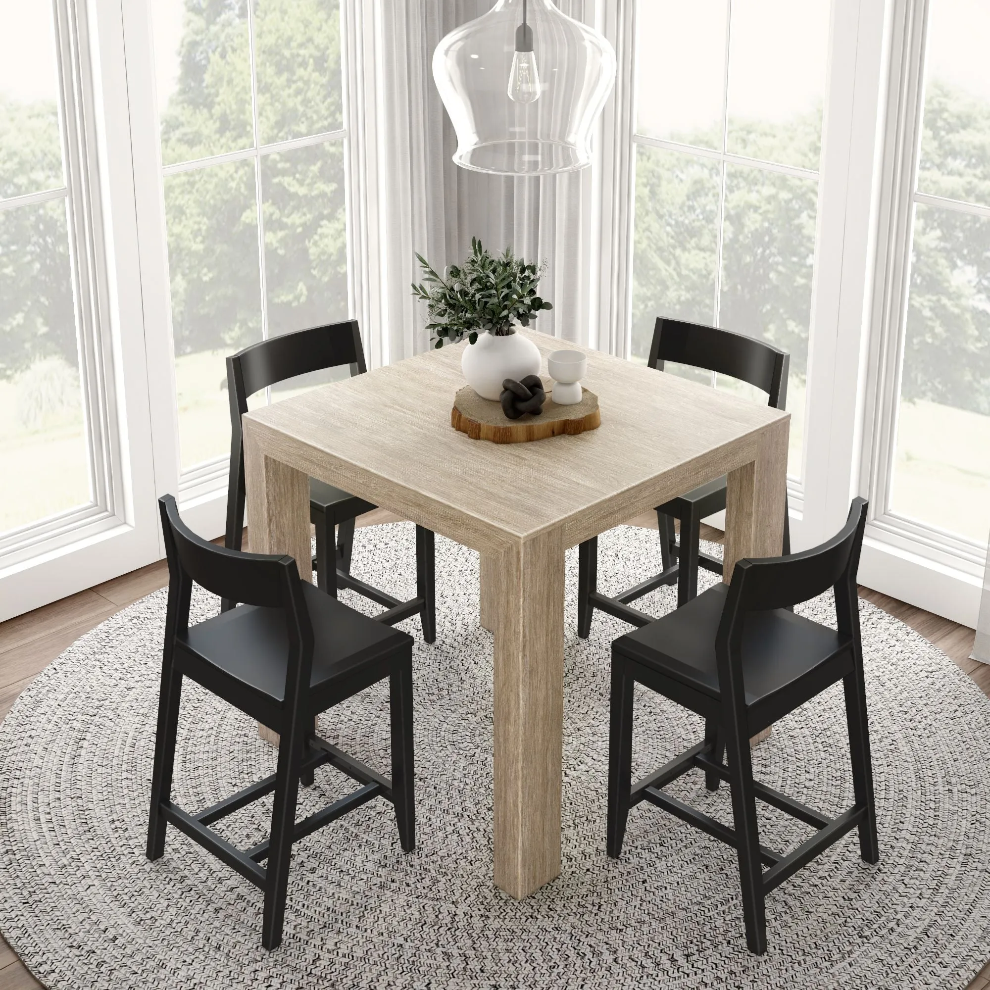 Counter Height Dining Set With 4 Chairs