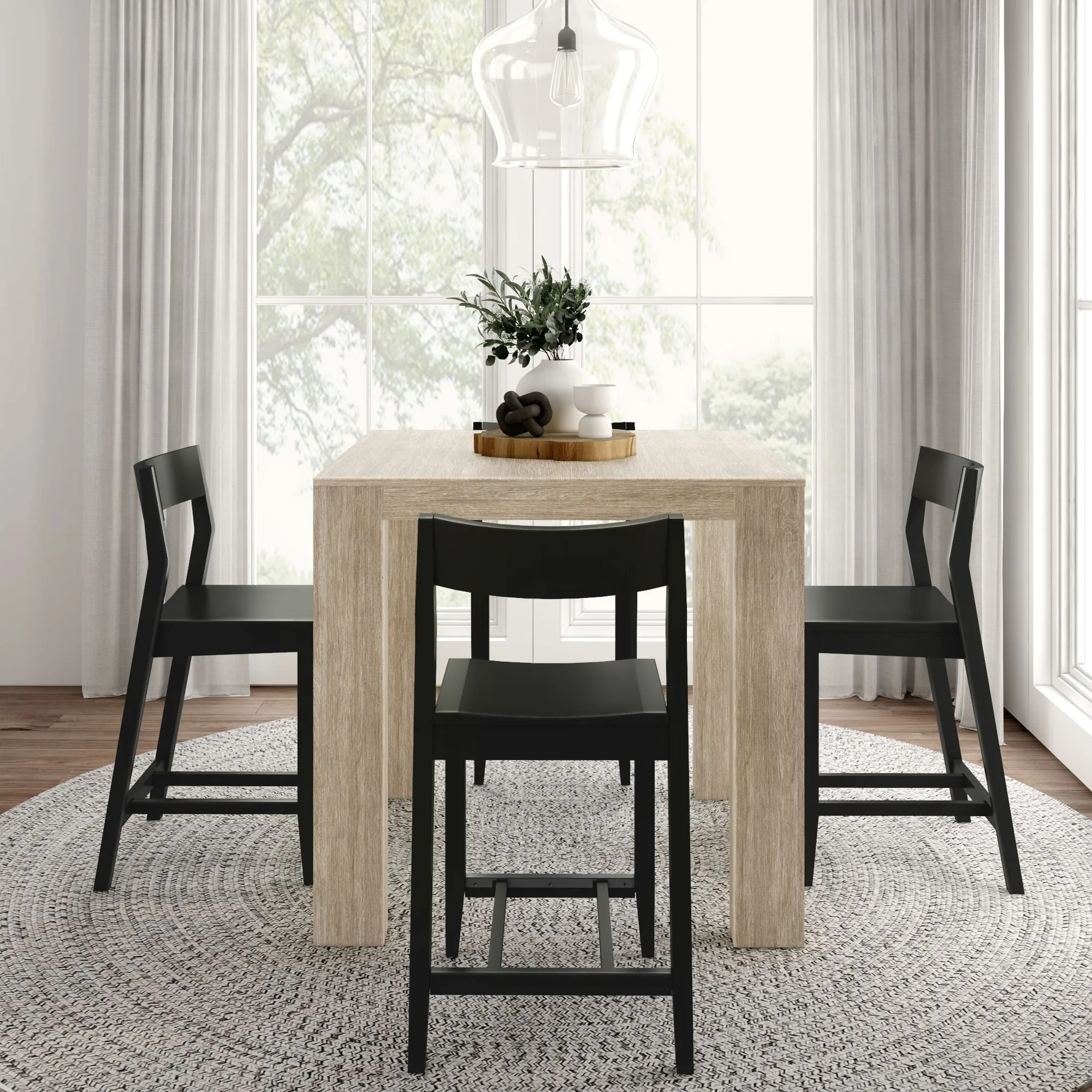Counter Height Dining Set With 4 Chairs