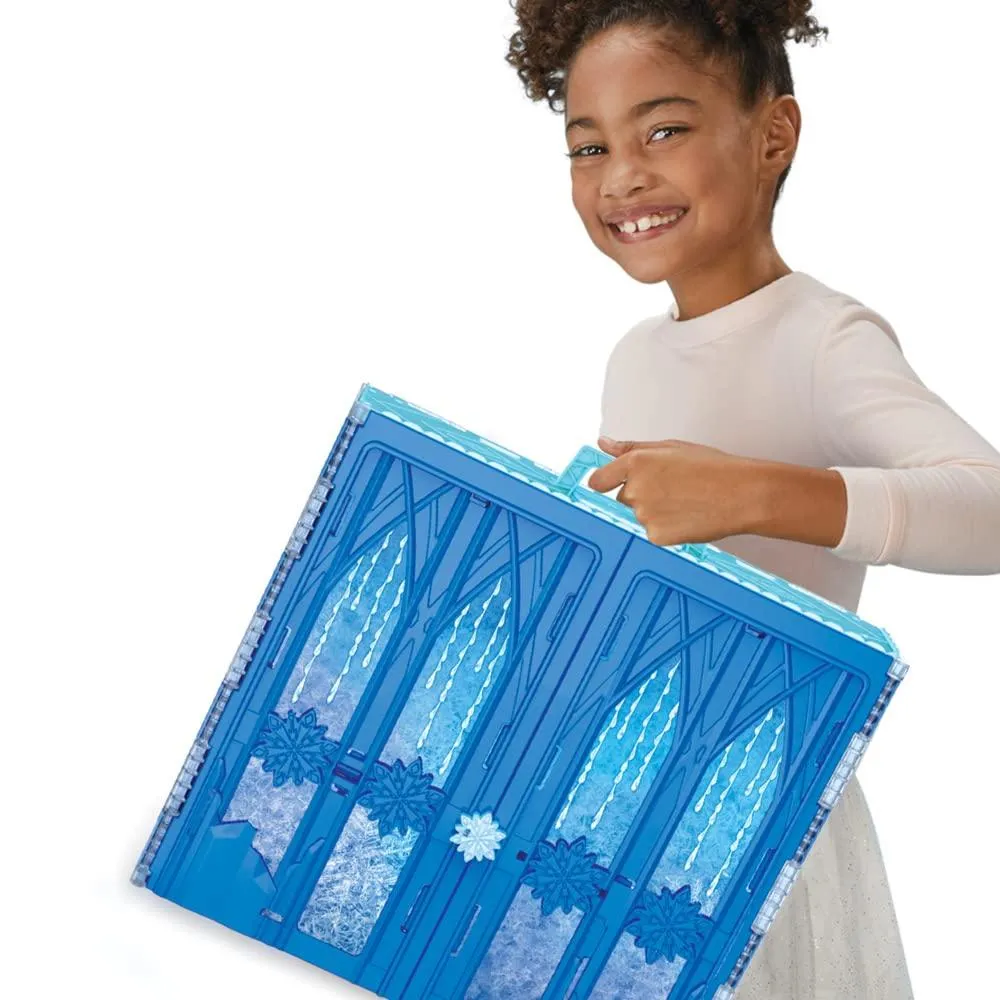 Disney's Frozen 2 Elsa's Fold and Go Ice Palace,Castle Playset with Olaf, Toy for Kids Ages 3 and Up (Dolls Not Included)