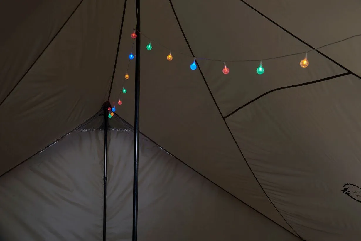 Easy Camp Globe Light Chain Coloured