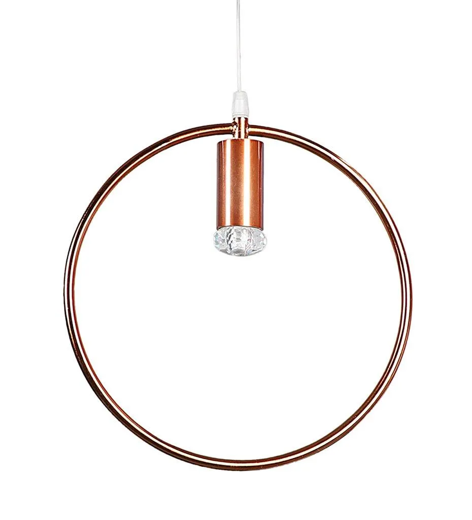 ELIANTE Rose Gold Iron Hanging Light - ALBELLA CRYSTAL-7W-COB
