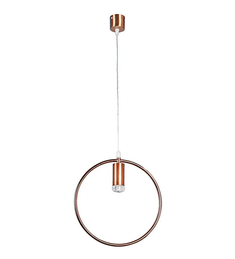 ELIANTE Rose Gold Iron Hanging Light - ALBELLA CRYSTAL-7W-COB