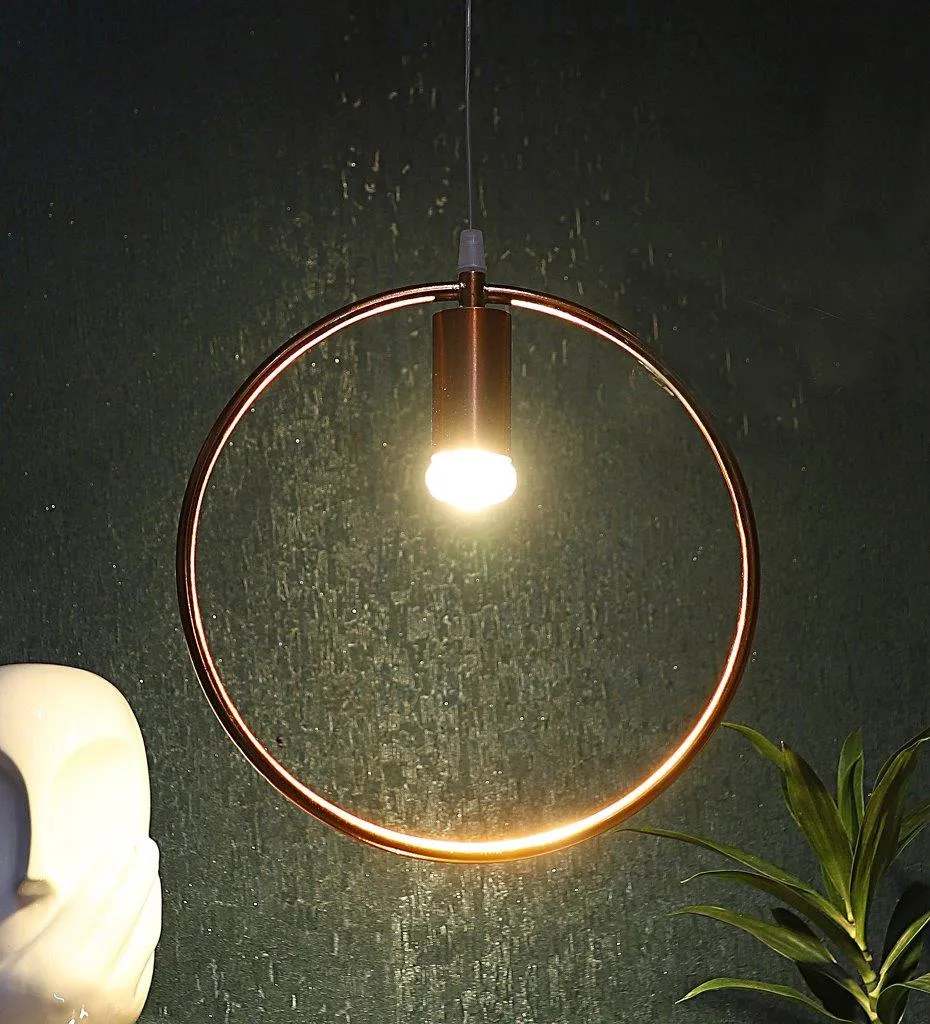 ELIANTE Rose Gold Iron Hanging Light - ALBELLA CRYSTAL-7W-COB