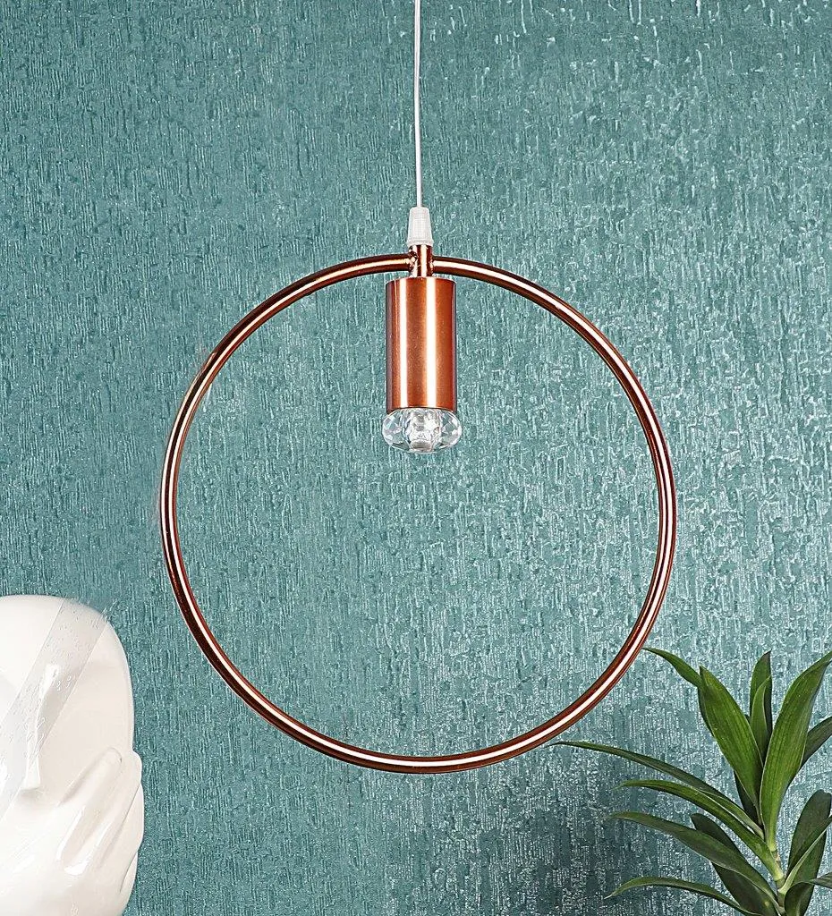 ELIANTE Rose Gold Iron Hanging Light - ALBELLA CRYSTAL-7W-COB