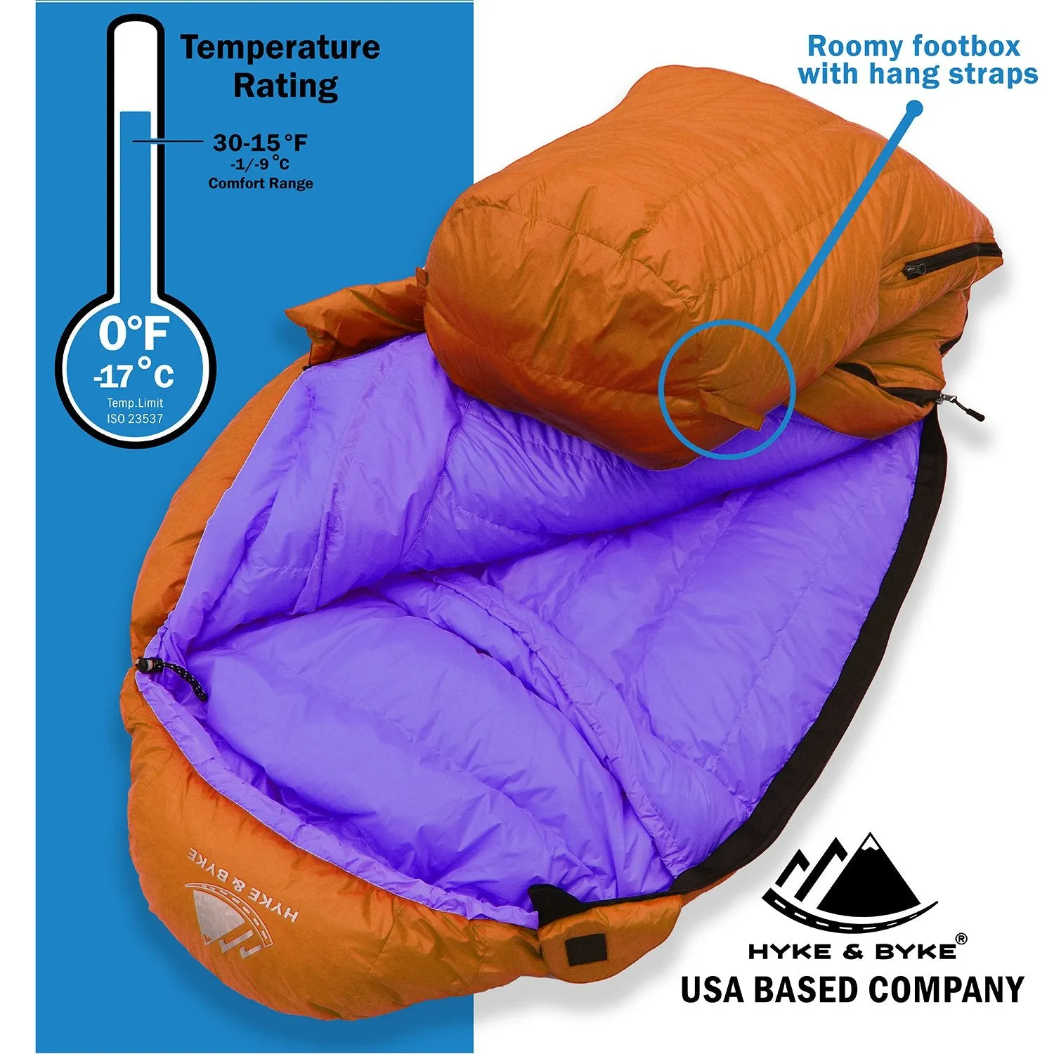 Eolus -17°C Ultralight 800FP Goose Down Sleeping Bag