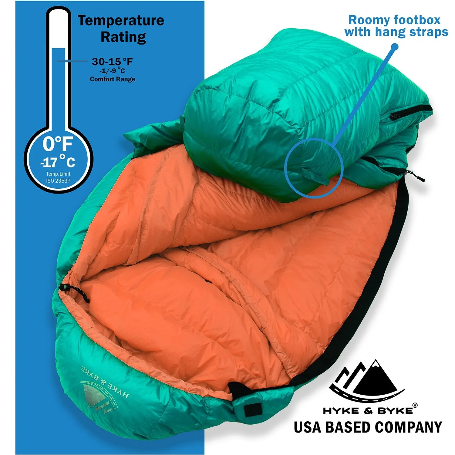 Eolus -17°C Ultralight 800FP Goose Down Sleeping Bag