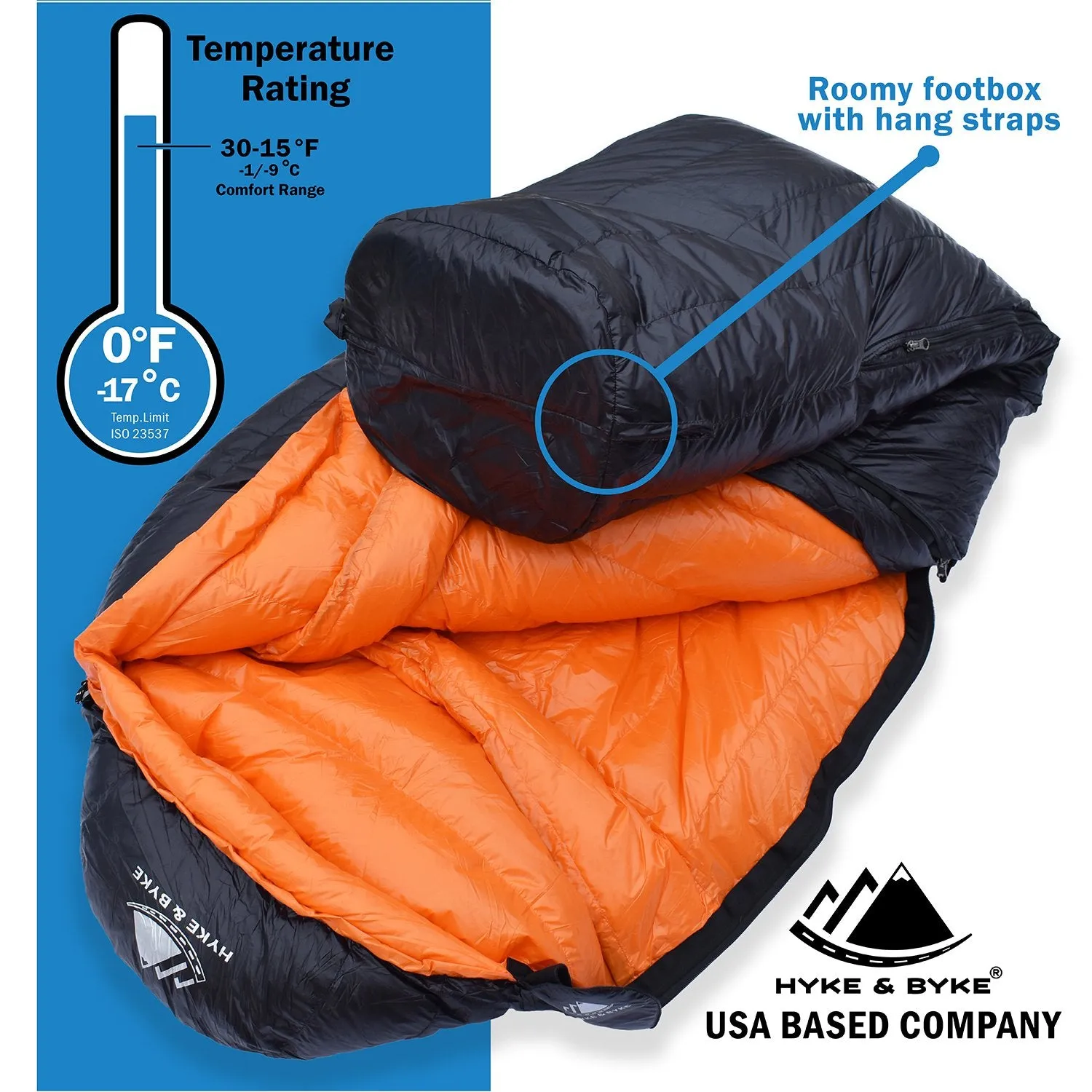 Eolus -17°C Ultralight 800FP Goose Down Sleeping Bag