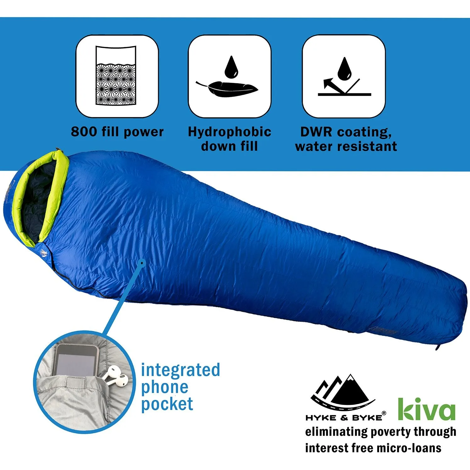 Eolus -17°C Ultralight 800FP Goose Down Sleeping Bag