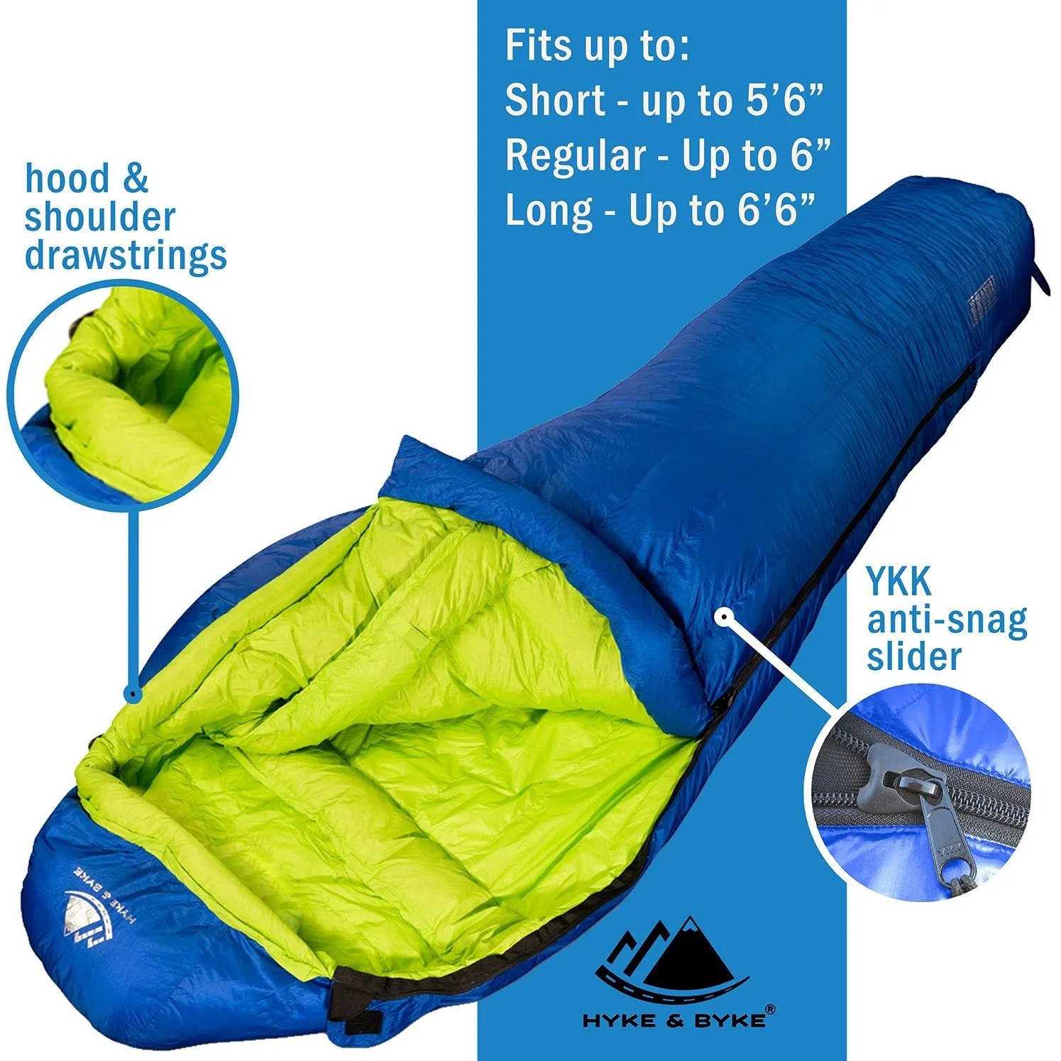 Eolus -17°C Ultralight 800FP Goose Down Sleeping Bag