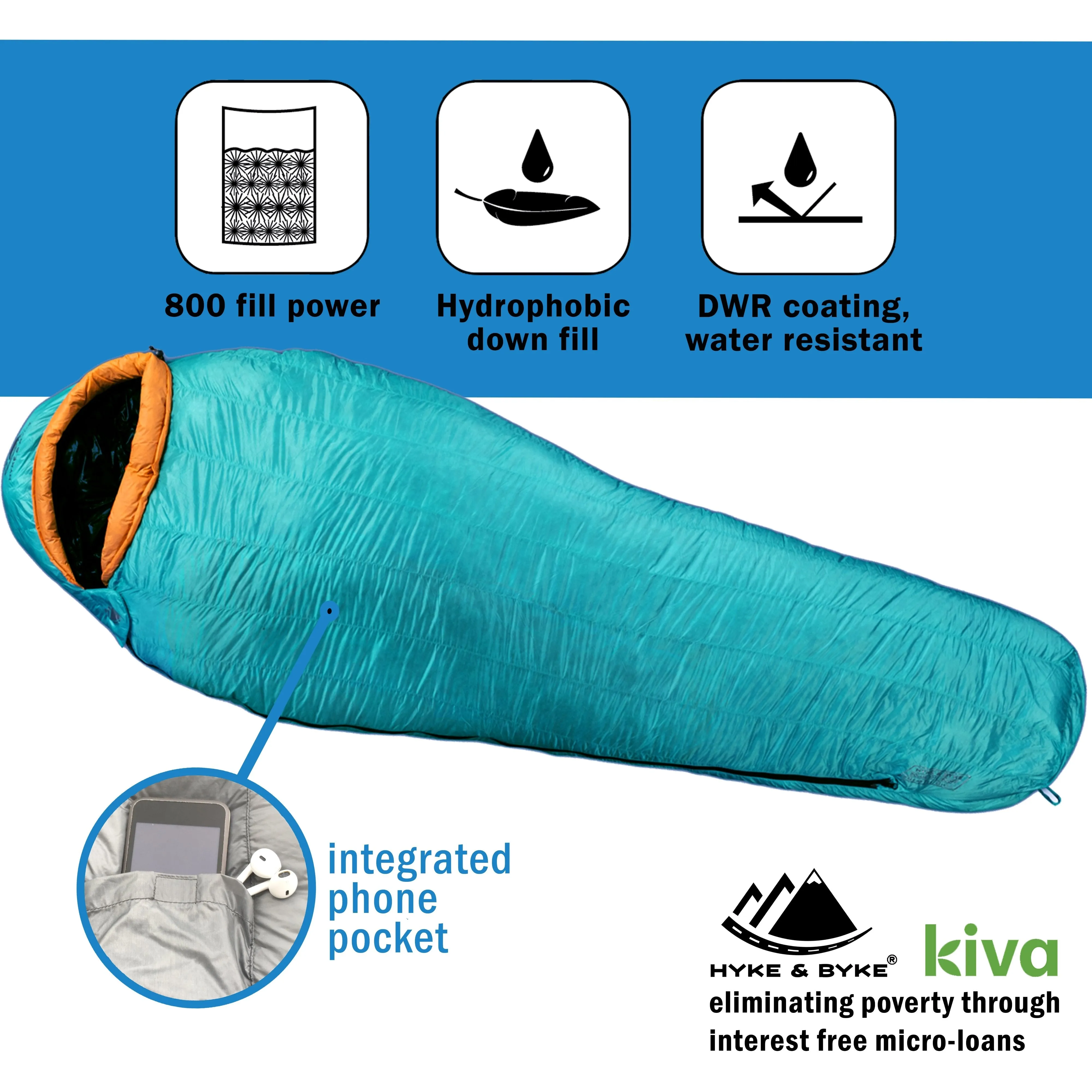 Eolus -17°C Ultralight 800FP Goose Down Sleeping Bag
