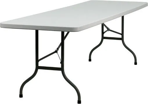 FOL001 - Fold in Half Rectangular Plastic Tables- 6ft (1800mm)