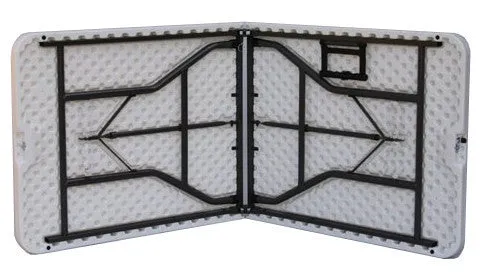 FOL001 - Fold in Half Rectangular Plastic Tables- 6ft (1800mm)