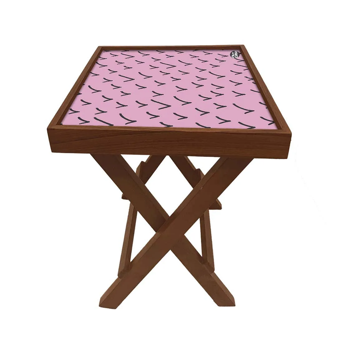Folding Side Table for Clock - Teak Wood -Correct