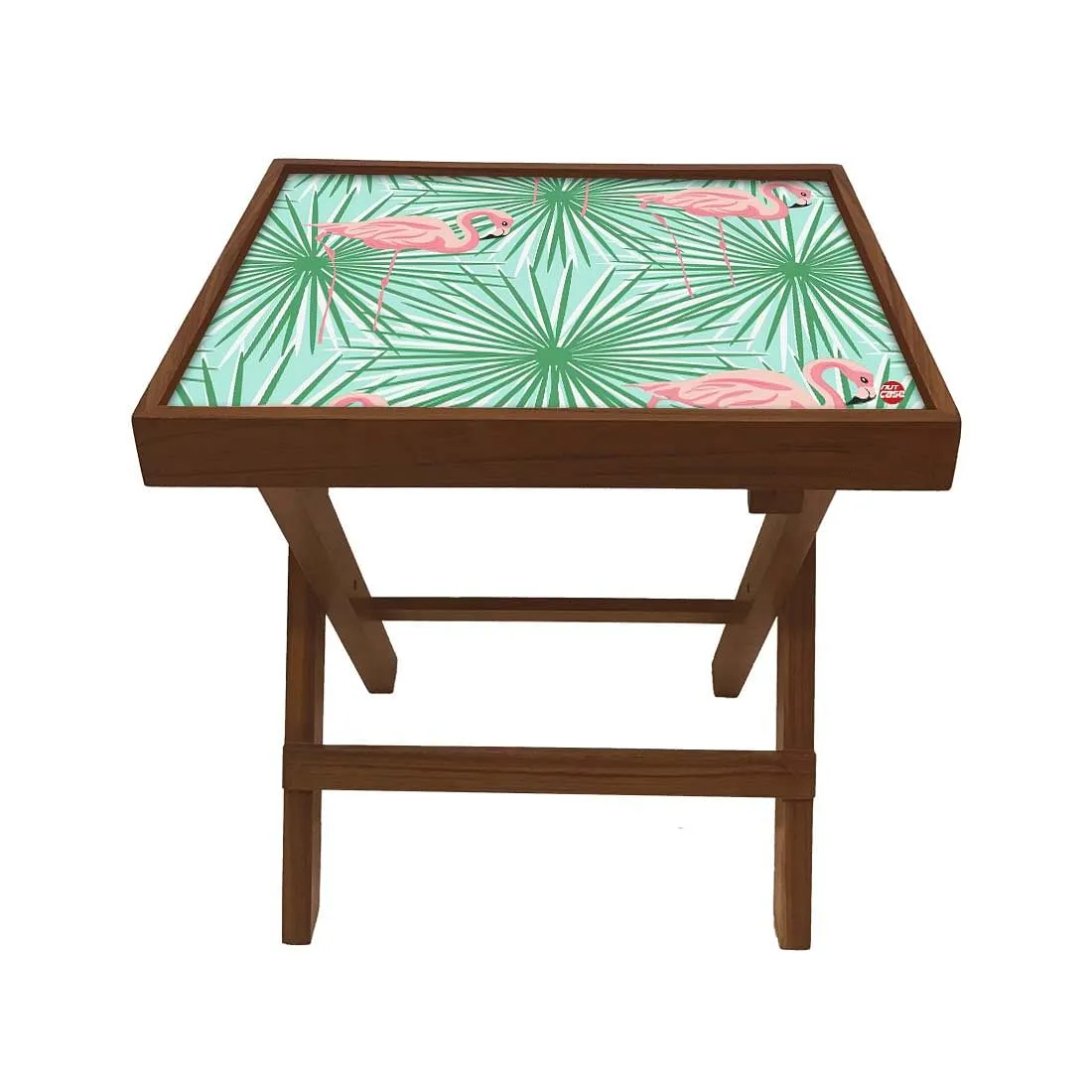 Folding Side Table - Teak Wood - Beautiful Swan