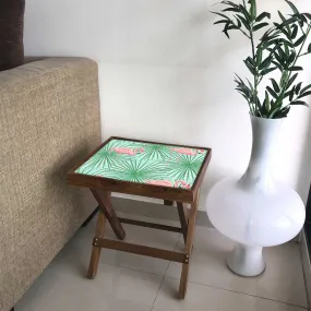 Folding Side Table - Teak Wood - Beautiful Swan