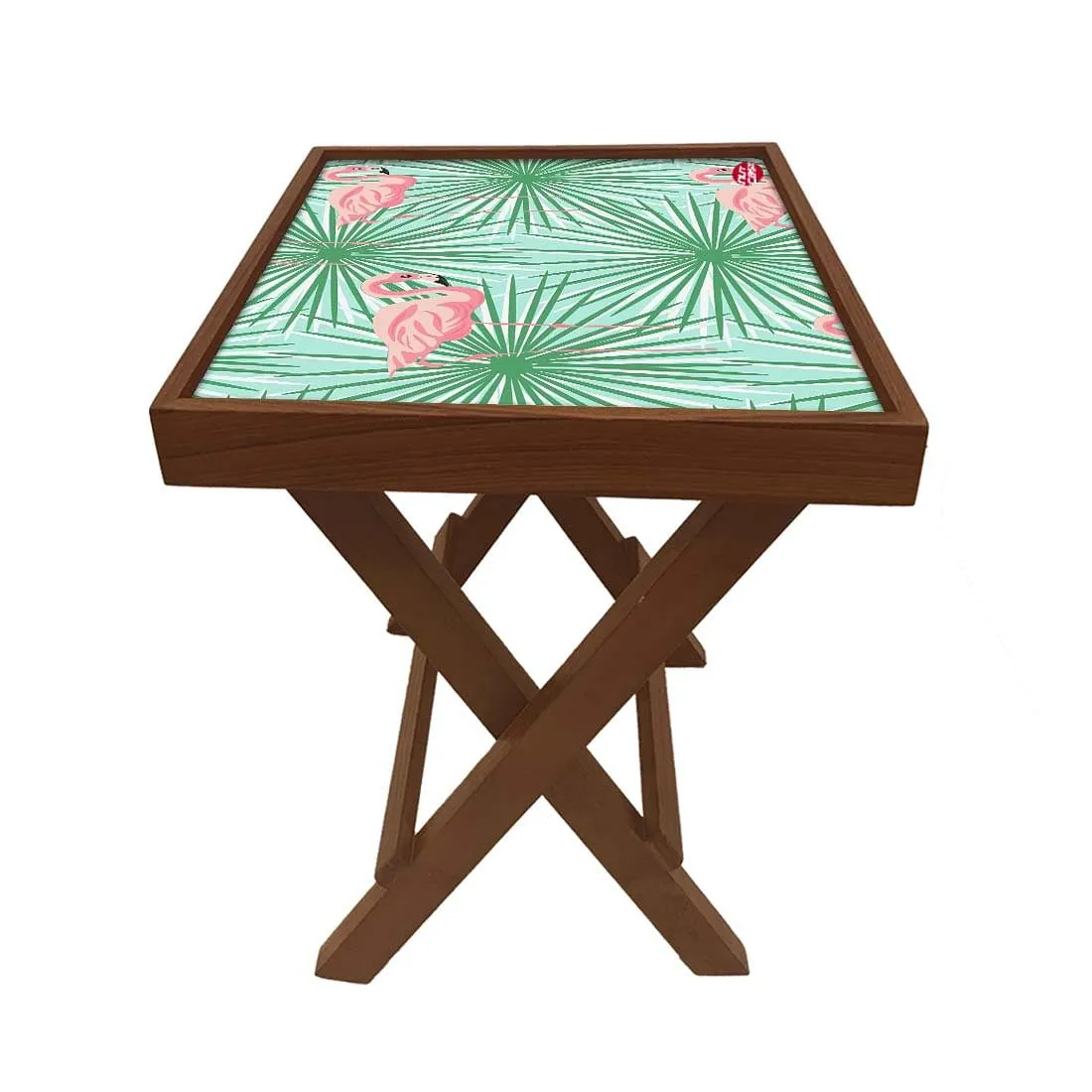 Folding Side Table - Teak Wood - Beautiful Swan