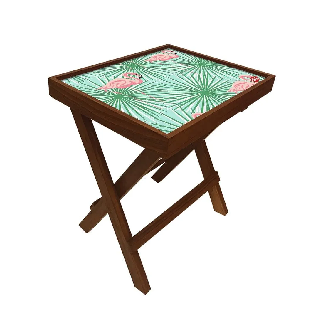Folding Side Table - Teak Wood - Beautiful Swan