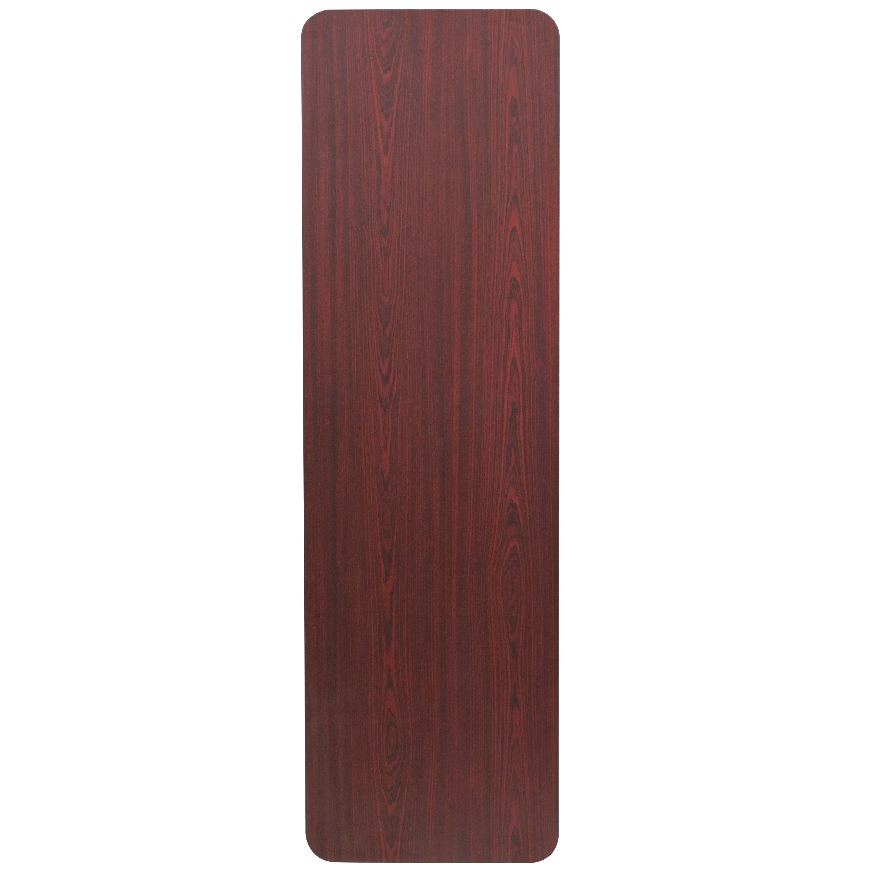 Frankie 5-Foot Mahogany Melamine Laminate Folding Training Table