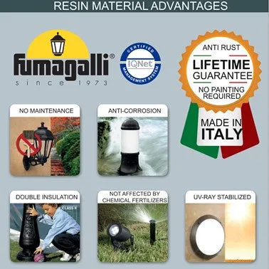 Fumangali SICHEM NOEMI Outdoor Hanging Lights 15w/30w Black/White Made in Italy