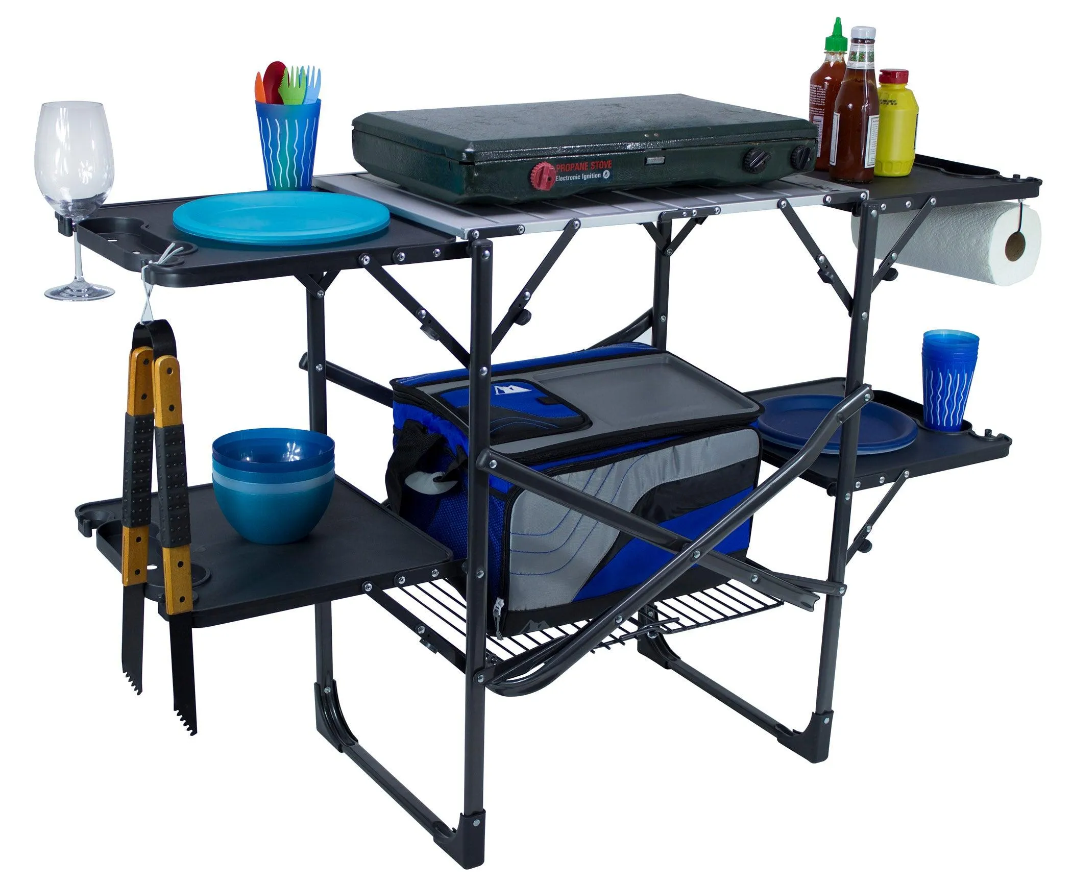 GCI Outdoor Slim-Fold Cook Station Portable Outdoor Folding Table