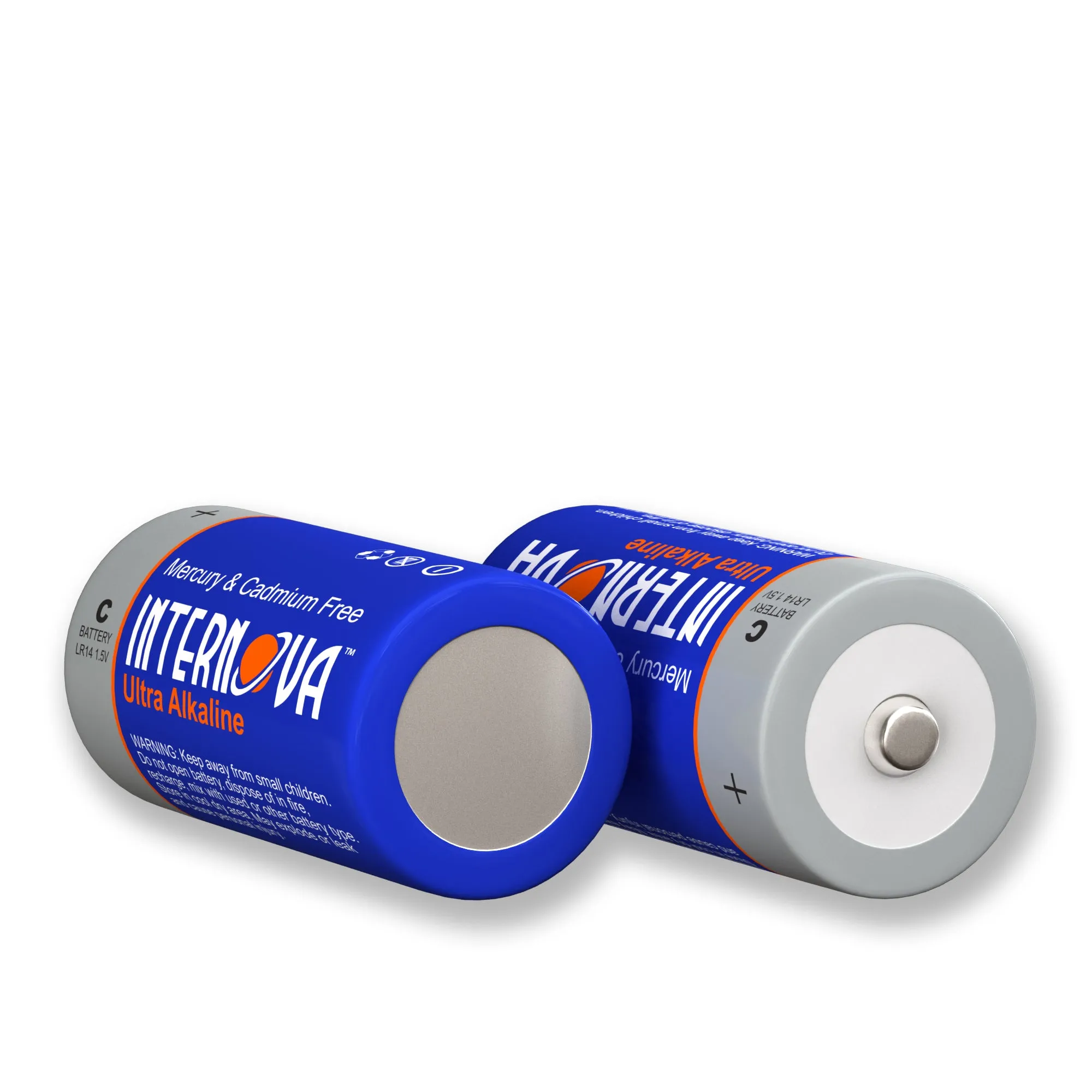 Internova Ultra Alkaline C Batteries, LR14 1.5V Cell High Performance, 12 Pack