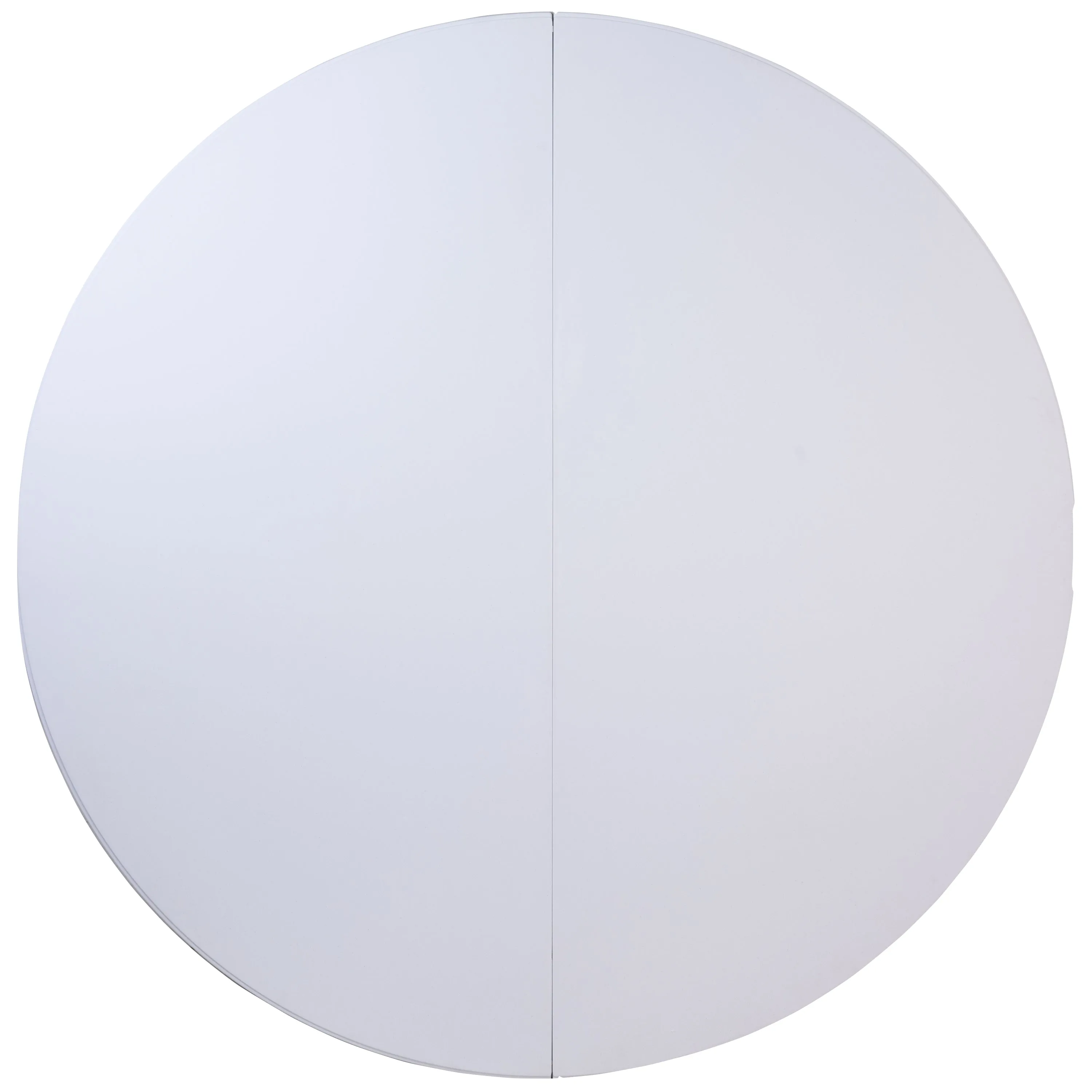 Kathryn 5.89-Foot Round Bi-Fold Granite White Plastic Banquet and Event Folding Table with Carrying Handle